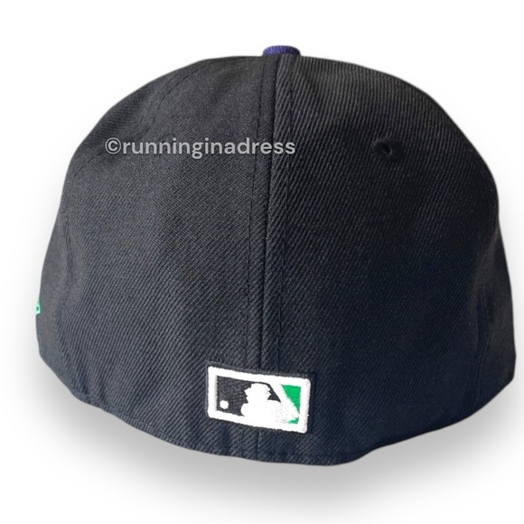 New Era Two tone Black Purple Tampa Bay Rays Cooperstown Collection Wool Fitted - Picture 5 of 16